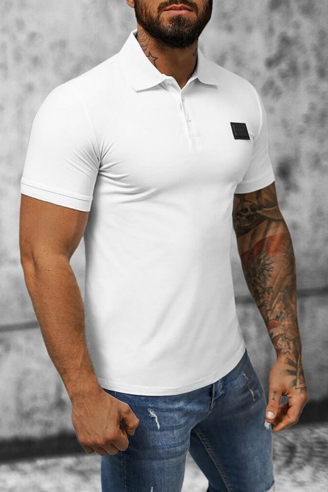 Мъжка тениска FREBOLFO WHITE, Цвят: бял, IVET.BG - Твоят онлайн бутик.