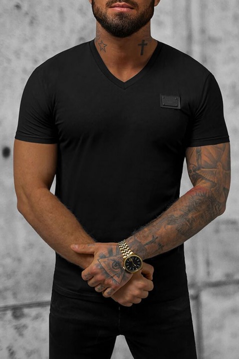 Мъжка тениска FEVERGO BLACK, Цвят: черен, IVET.BG - Твоят онлайн бутик.