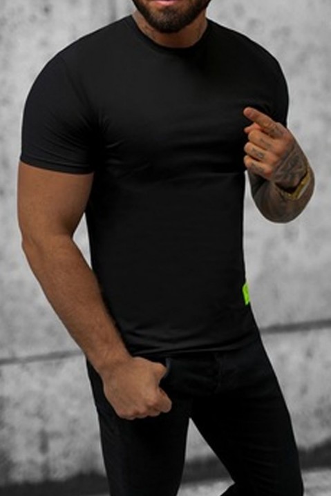 Мъжка тениска RELENGO, Цвят: черен, IVET.BG - Твоят онлайн бутик.