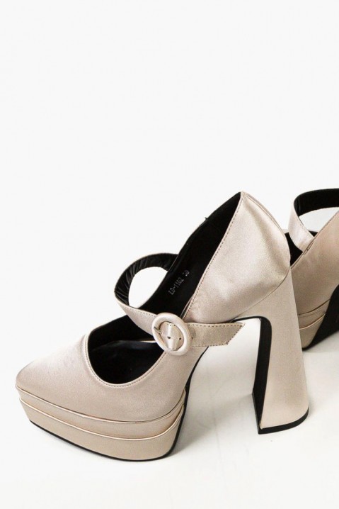 Дамски обувки FORTONA, Цвят: екрю, IVET.BG - Твоят онлайн бутик.