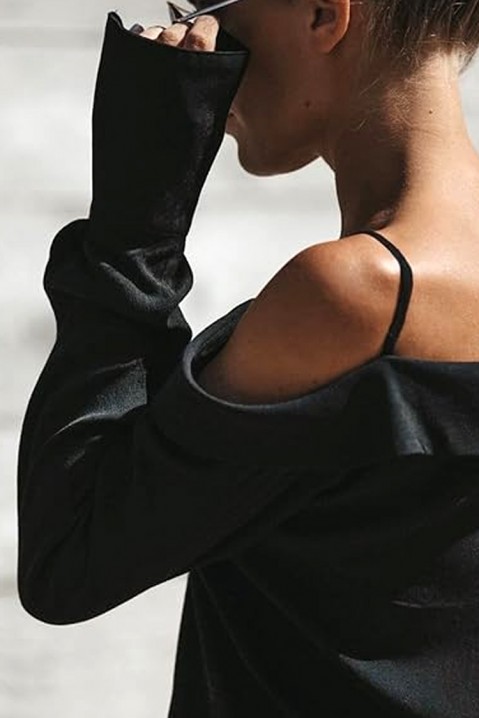 Дамска риза LOMIRDA BLACK, Цвят: черен, IVET.BG - Твоят онлайн бутик.