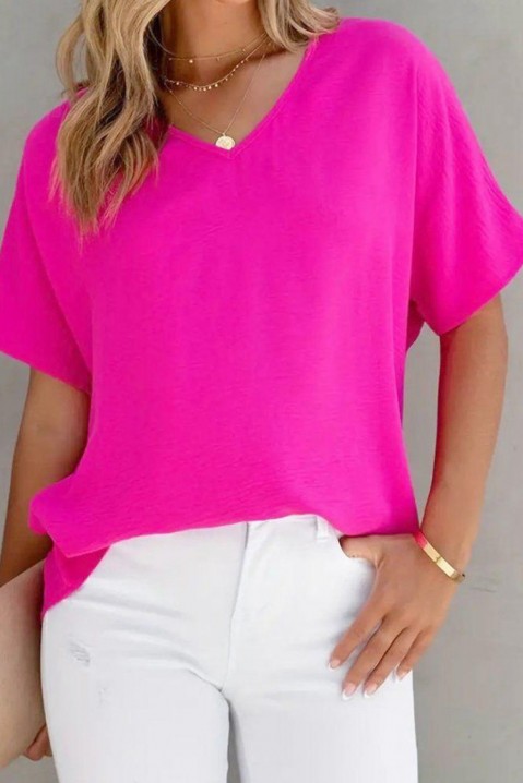 Тениска SELIFEA FUCHSIA, Цвят: цикламено, IVET.BG - Твоят онлайн бутик.