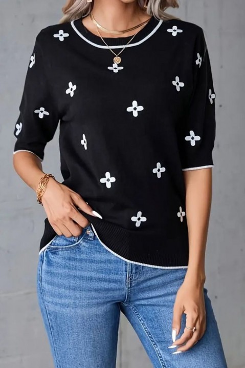 Дамска блуза STELORA BLACK, Цвят: черен, IVET.BG - Твоят онлайн бутик.