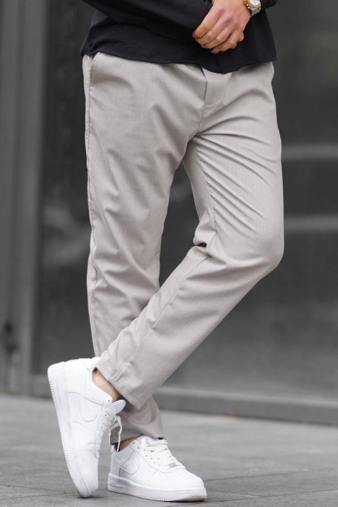 Мъжки панталон REKERDO ECRU, Цвят: екрю, IVET.BG - Твоят онлайн бутик.