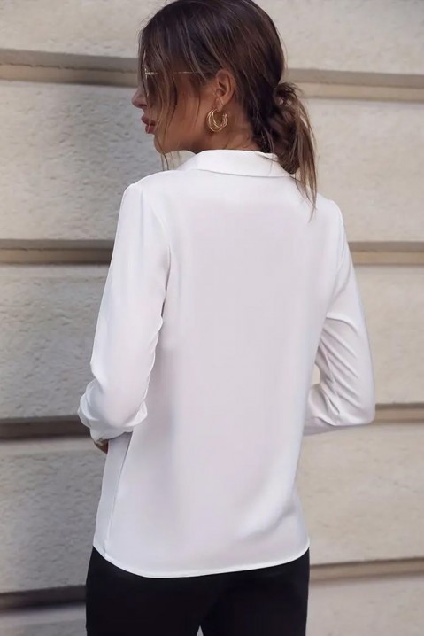 Дамска риза LENALDA WHITE, Цвят: бял, IVET.BG - Твоят онлайн бутик.