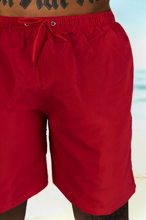 Мъжки плувни шорти KENVELO RED, Цвят: червен, IVET.BG - Твоят онлайн бутик.