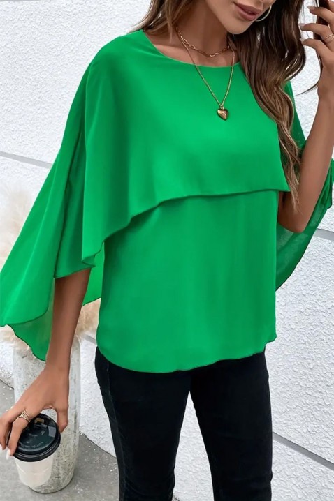 Дамска блуза ELDENTA GREEN, Цвят: зелен, IVET.BG - Твоят онлайн бутик.