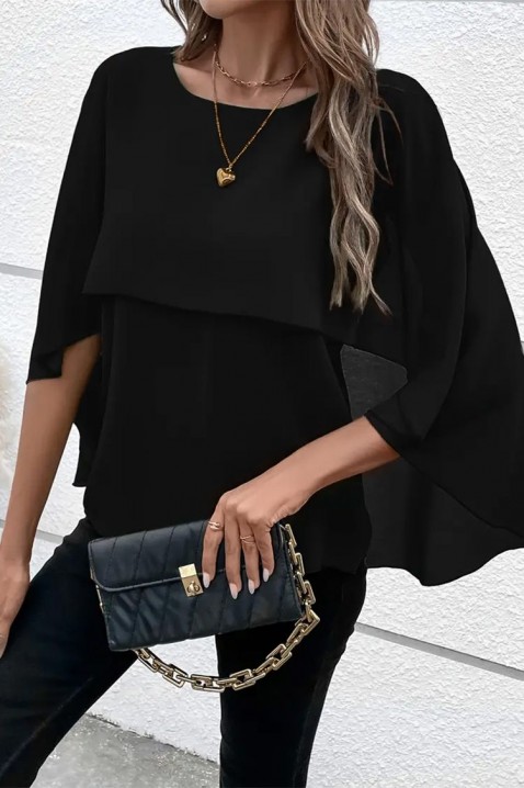 Дамска блуза ELDENTA BLACK, Цвят: черен, IVET.BG - Твоят онлайн бутик.