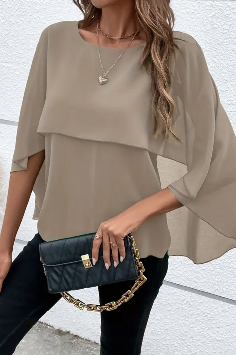 Дамска блуза ELDENTA BEIGE, Цвят: беж, IVET.BG - Твоят онлайн бутик.