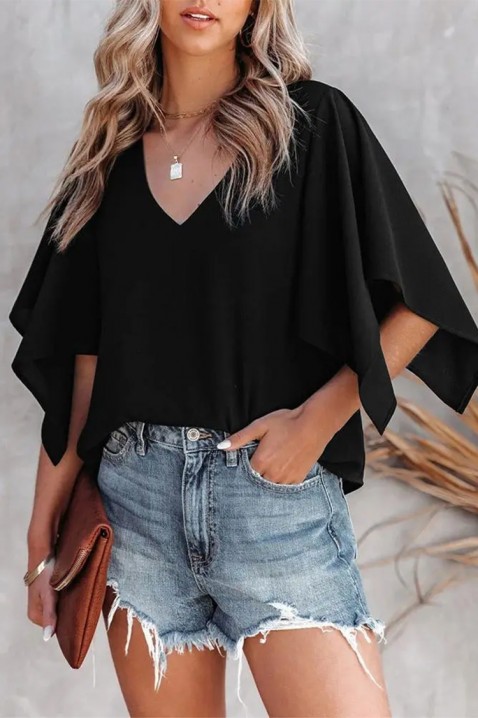 Дамска блуза RIOMELDA BLACK, Цвят: черен, IVET.BG - Твоят онлайн бутик.