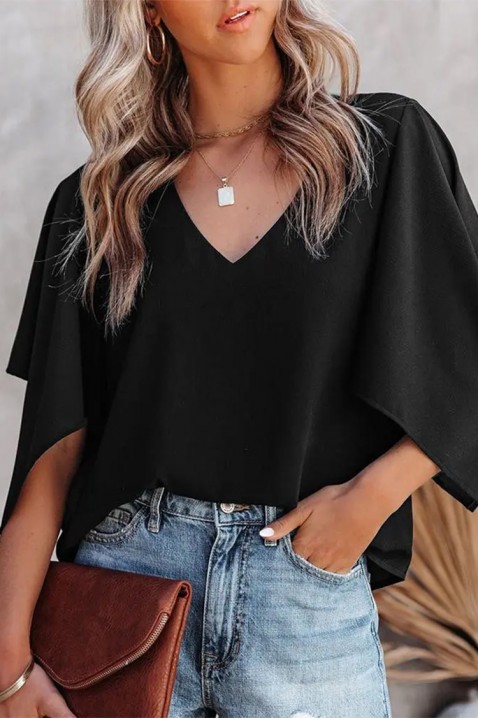 Дамска блуза RIOMELDA BLACK, Цвят: черен, IVET.BG - Твоят онлайн бутик.
