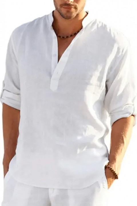 Мъжка риза RENFILDO WHITE, Цвят: бял, IVET.BG - Твоят онлайн бутик.