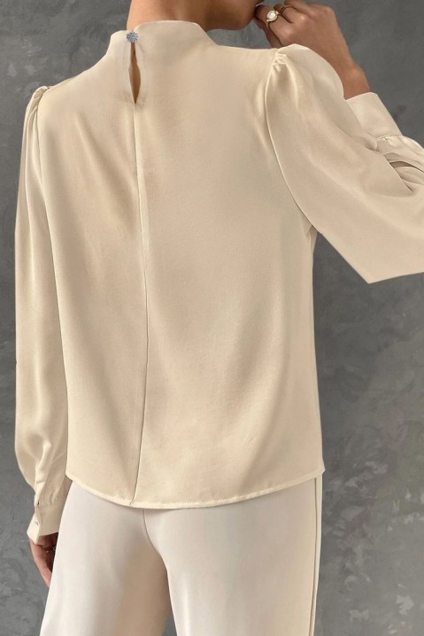 Дамска блуза RODENTA BEIGE, Цвят: беж, IVET.BG - Твоят онлайн бутик.