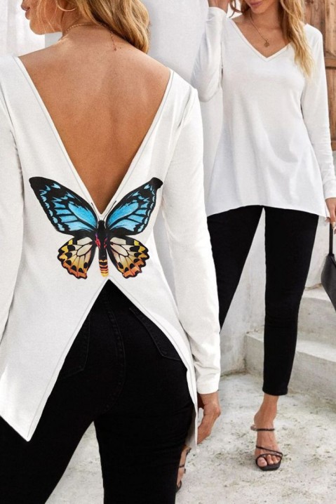 Дамска блуза MOLINSA WHITE, Цвят: бял, IVET.BG - Твоят онлайн бутик.