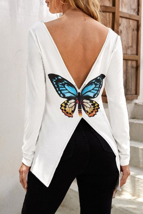 Дамска блуза MOLINSA WHITE, Цвят: бял, IVET.BG - Твоят онлайн бутик.
