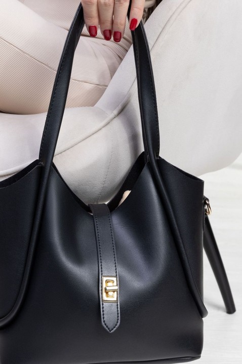 Дамска чанта BOLDINA BLACK, Цвят: черен, IVET.BG - Твоят онлайн бутик.