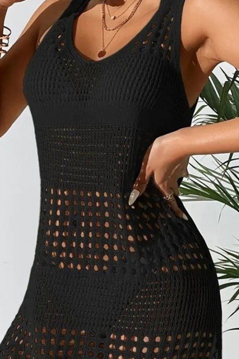 Плажна рокля DELFORMA BLACK, Цвят: черен, IVET.BG - Твоят онлайн бутик.