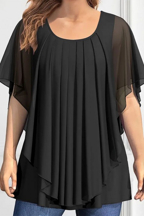 Дамска блуза FELOLRA BLACK, Цвят: черен, IVET.BG - Твоят онлайн бутик.
