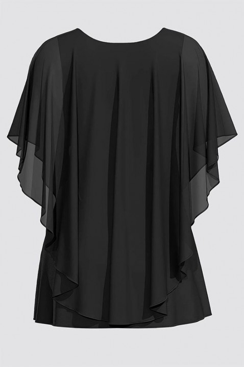 Дамска блуза FELOLRA BLACK, Цвят: черен, IVET.BG - Твоят онлайн бутик.