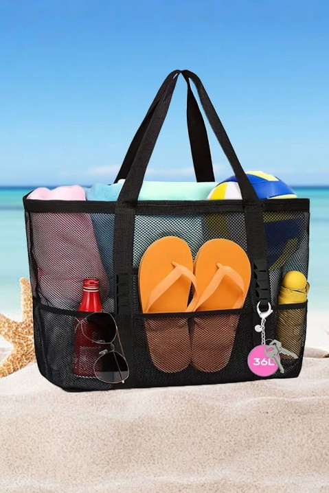 Плажна чанта ELEGADA, Цвят: черен, IVET.BG - Твоят онлайн бутик.