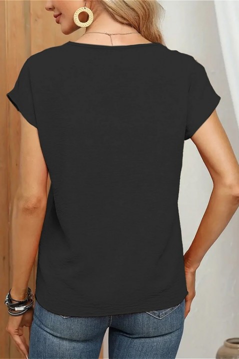 Тениска KREAMOLDA BLACK, Цвят: черен, IVET.BG - Твоят онлайн бутик.