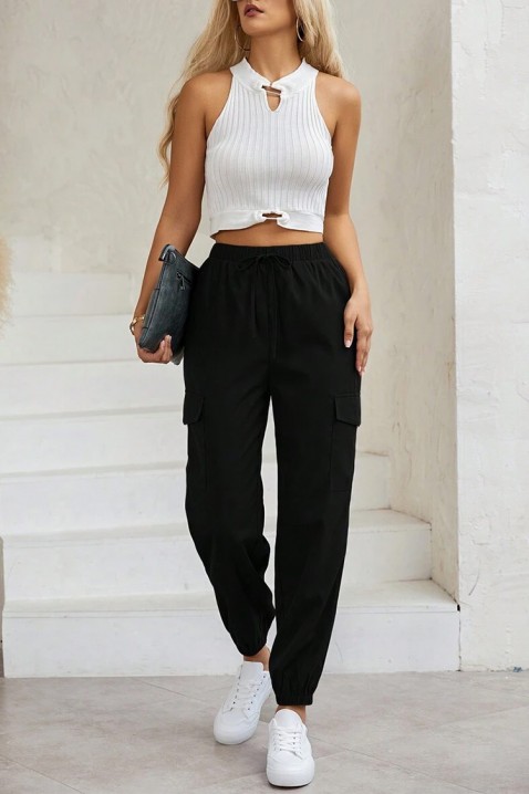 Панталон FIOLPENA BLACK, Цвят: черен, IVET.BG - Твоят онлайн бутик.