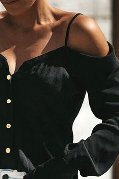 Дамска риза LOMIRDA BLACK, Цвят: черен, IVET.BG - Твоят онлайн бутик.