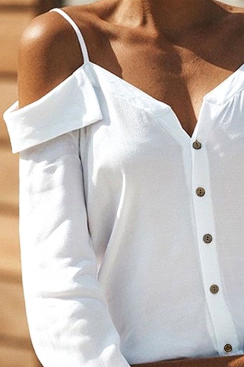 Дамска риза LOMIRDA WHITE, Цвят: бял, IVET.BG - Твоят онлайн бутик.