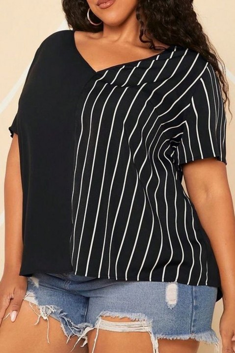 Дамска блуза ROLTINTA, Цвят: черно и бяло, IVET.BG - Твоят онлайн бутик.