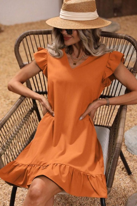 Рокля LOTIANA ORANGE, Цвят: оранжев, IVET.BG - Твоят онлайн бутик.