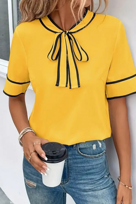 Дамска блуза FELINSA YELLOW, Цвят: жълт, IVET.BG - Твоят онлайн бутик.