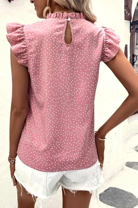 Дамска блуза NERMODA, Цвят: пудра, IVET.BG - Твоят онлайн бутик.