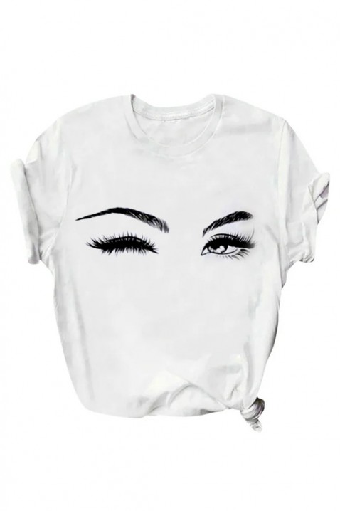 Тениска ELERITA, Цвят: бял, IVET.BG - Твоят онлайн бутик.