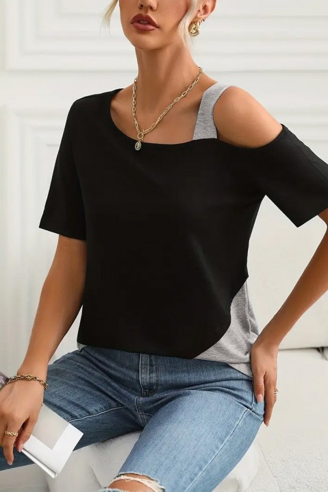 Дамска блуза RINOLDEA GREY, Цвят: черен, IVET.BG - Твоят онлайн бутик.