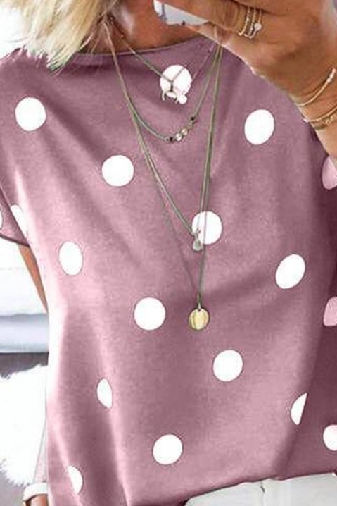 Дамска блуза DERMOFA PUDRA, Цвят: пудра, IVET.BG - Твоят онлайн бутик.