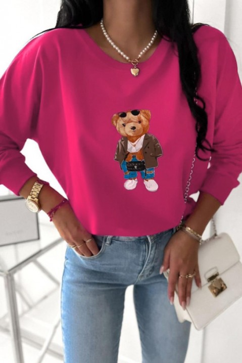 Дамска блуза BERENSA FUCHSIA, Цвят: фуксия, IVET.BG - Твоят онлайн бутик.