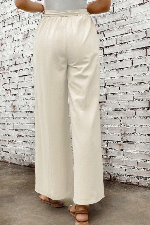 Панталон SUMDELDA ECRU, Цвят: екрю, IVET.BG - Твоят онлайн бутик.