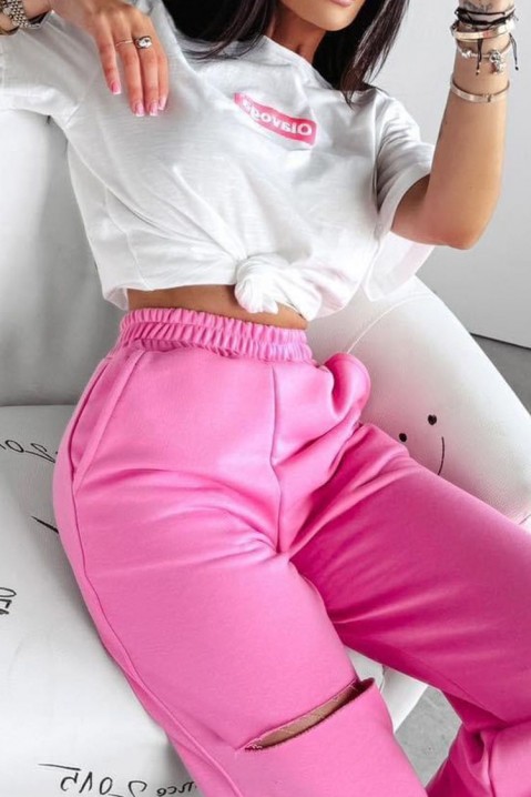 Комплект GOLTIDA PINK, Цвят: бяло с розово, IVET.BG - Твоят онлайн бутик.