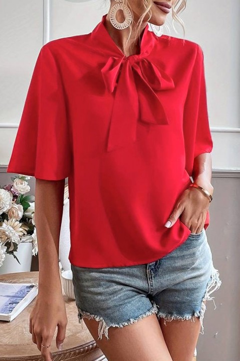 Дамска блуза LANEFONA RED, Цвят: червен, IVET.BG - Твоят онлайн бутик.