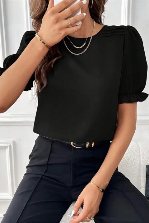 Дамска блуза RETROLZA BLACK, Цвят: черен, IVET.BG - Твоят онлайн бутик.