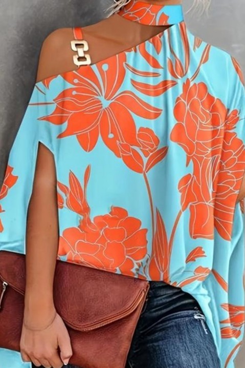 Дамска блуза FERMEAZA, Цвят: светлосин, IVET.BG - Твоят онлайн бутик.