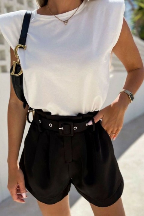 Къси панталонки JAVANHA BLACK, Цвят: черен, IVET.BG - Твоят онлайн бутик.