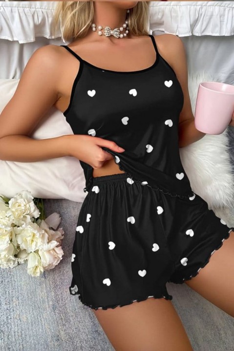 Пижама RODESA BLACK, Цвят: черен, IVET.BG - Твоят онлайн бутик.