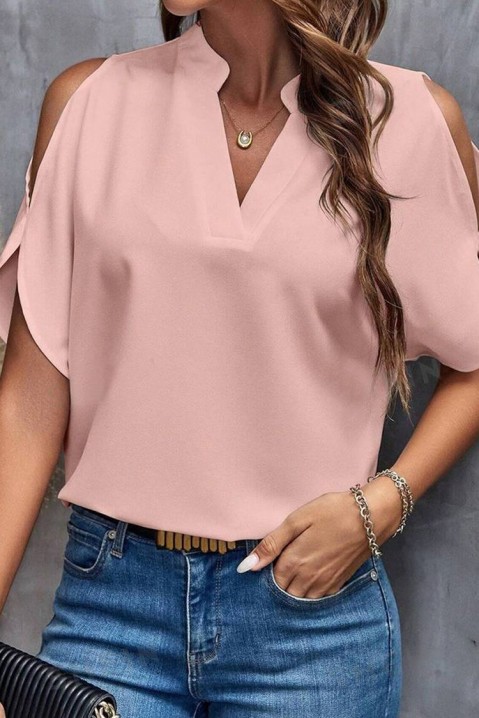 Дамска блуза VENERVA PUDRA, Цвят: пудра, IVET.BG - Твоят онлайн бутик.
