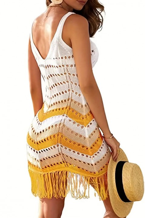 Плажна рокля FLORZA YELLOW, Цвят: жълт, IVET.BG - Твоят онлайн бутик.