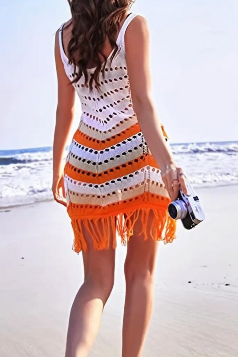 Плажна рокля FLORZA ORANGE, Цвят: оранжев, IVET.BG - Твоят онлайн бутик.