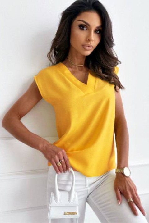 Дамска блуза DRILONDA YELLOW, Цвят: жълт, IVET.BG - Твоят онлайн бутик.