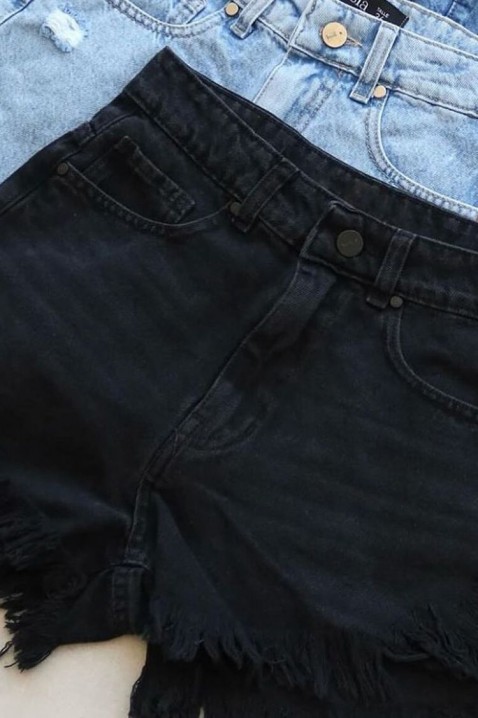 Къси панталонки BELTINA, Цвят: черен, IVET.BG - Твоят онлайн бутик.