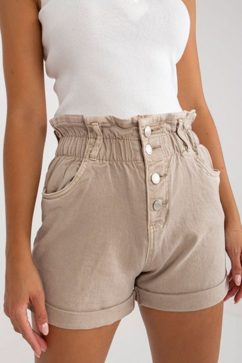 Къси панталонки GELTIDA, Цвят: беж, IVET.BG - Твоят онлайн бутик.