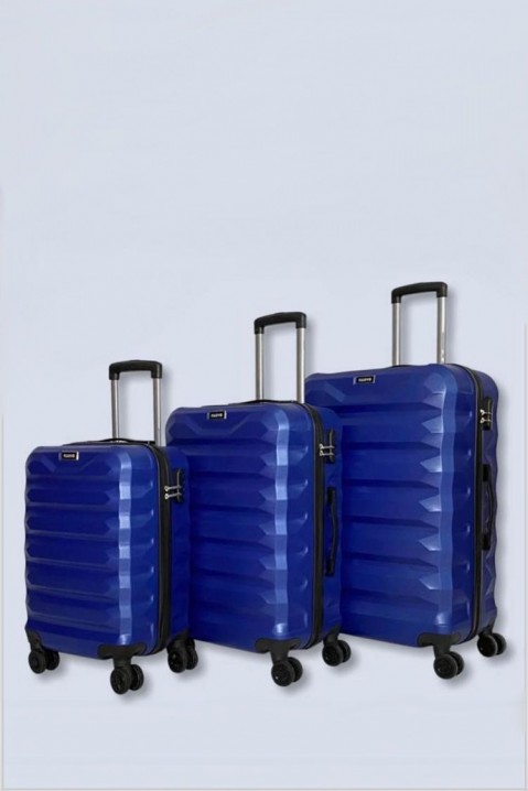 Комплект от 3 броя куфари FELTINO NAVY, Цвят: тъмносин, IVET.BG - Твоят онлайн бутик.